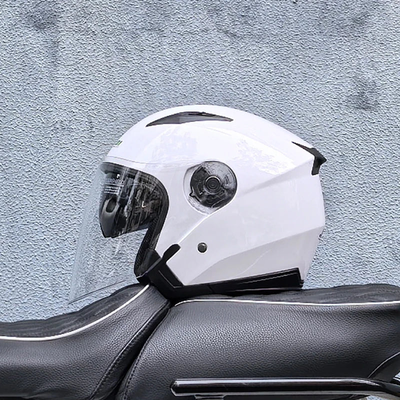 Motorcycle Helmet Male Female Four Seasons capacete para motocicleta cascos para moto Double Lens RACING HALF HELMETS