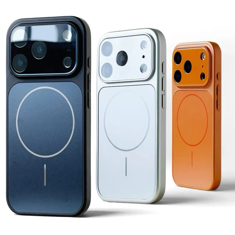 Original Matte AG Glass Magnetic Phone Case For iPhone 17 Pro Max 12 13 14 15 16 Plus 11 Air For Magsafe Cover Funda Coque