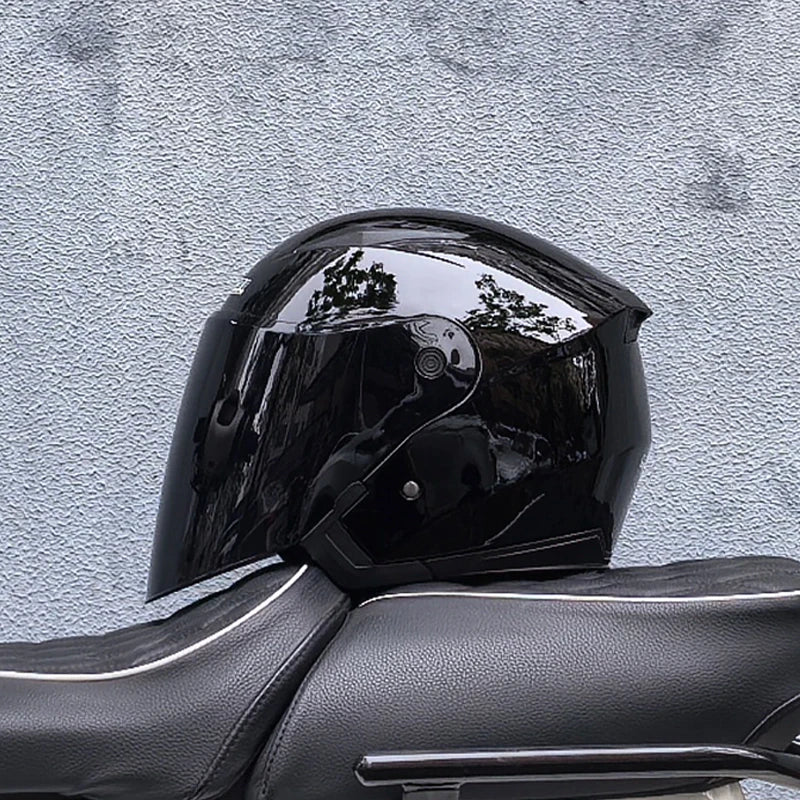 Motorcycle Helmet Male Female Four Seasons capacete para motocicleta cascos para moto Double Lens RACING HALF HELMETS
