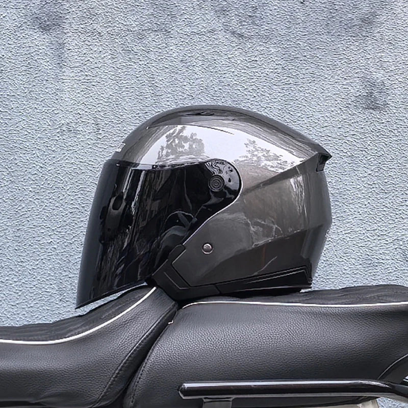 Motorcycle Helmet Male Female Four Seasons capacete para motocicleta cascos para moto Double Lens RACING HALF HELMETS