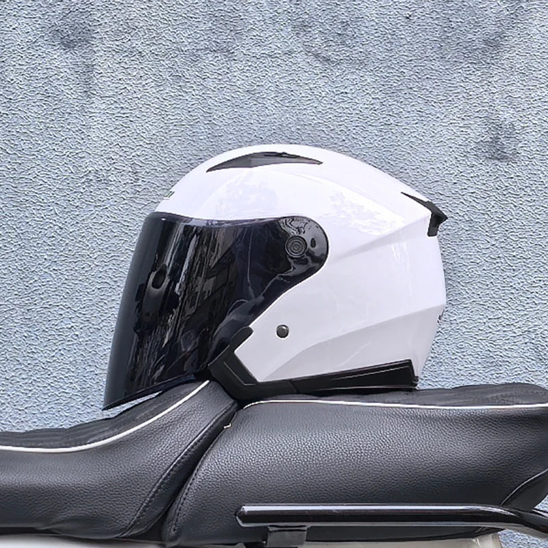 Motorcycle Helmet Male Female Four Seasons capacete para motocicleta cascos para moto Double Lens RACING HALF HELMETS