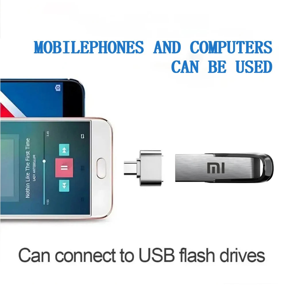 Metal Pendrive USB 3.0 Flash Drive U Disk 128GB 256GB USB Memory Stick 512GB Storage Data Transfer For Xiaomi Electronic Devices